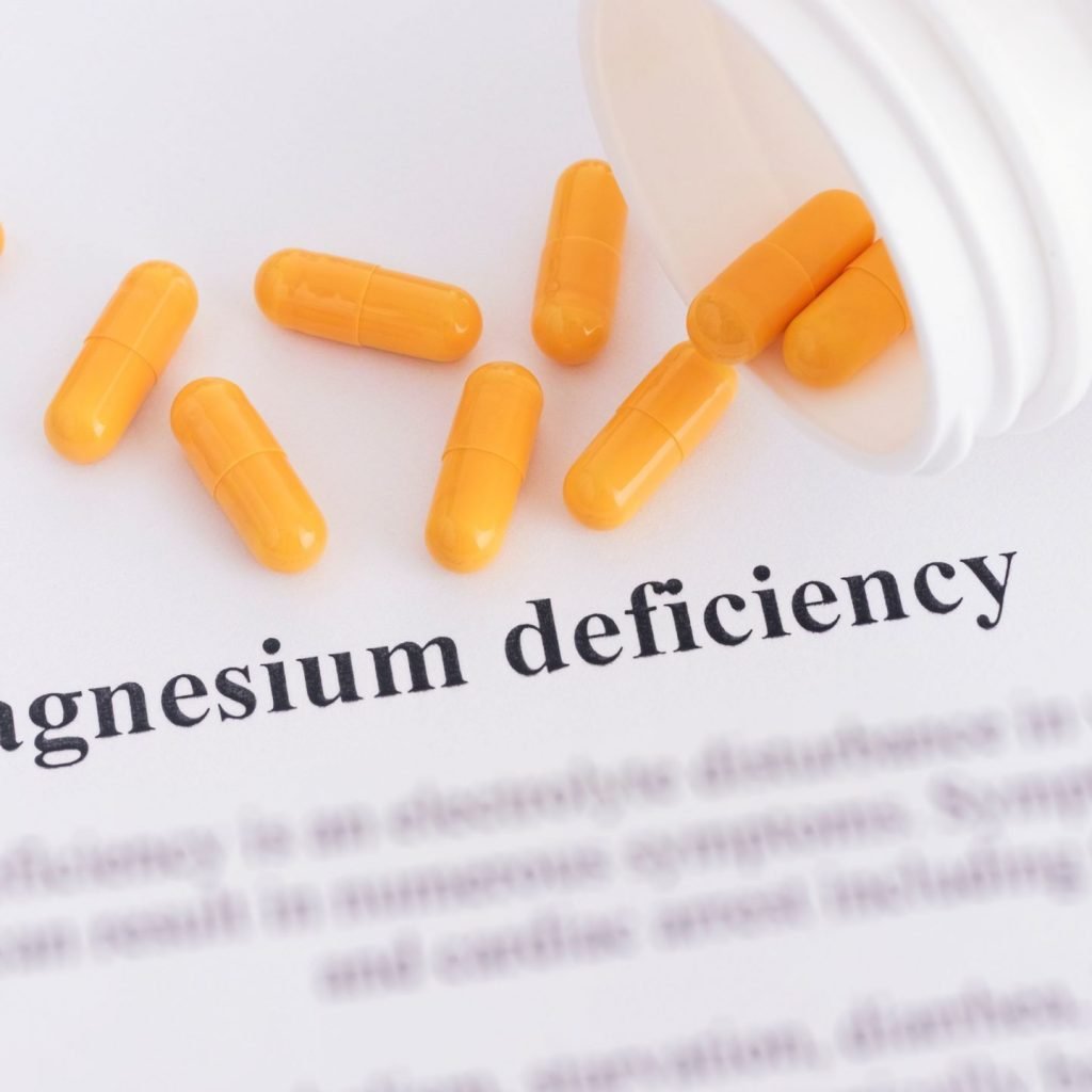 Image showing supplements for magnesium deficiency.
