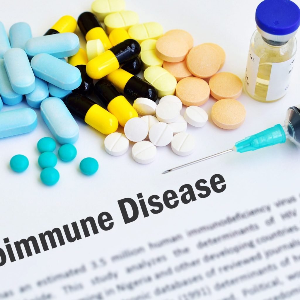 An image showing medications for autoimmune diseases.