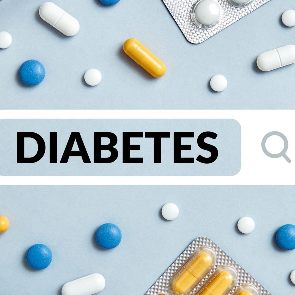 Image showing medication for diabetes and for the reduction of blood sugar level.