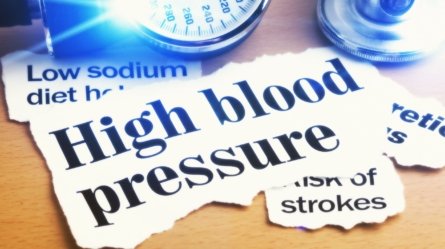 A image showing a paperclip which reads high blood pressure. Diabetes can increase your hypertension.