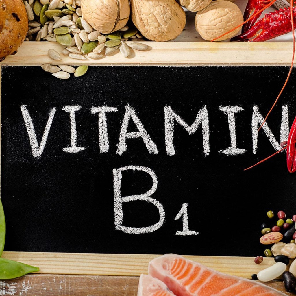 An image showing foods rich in thiamine (vitamin B1)