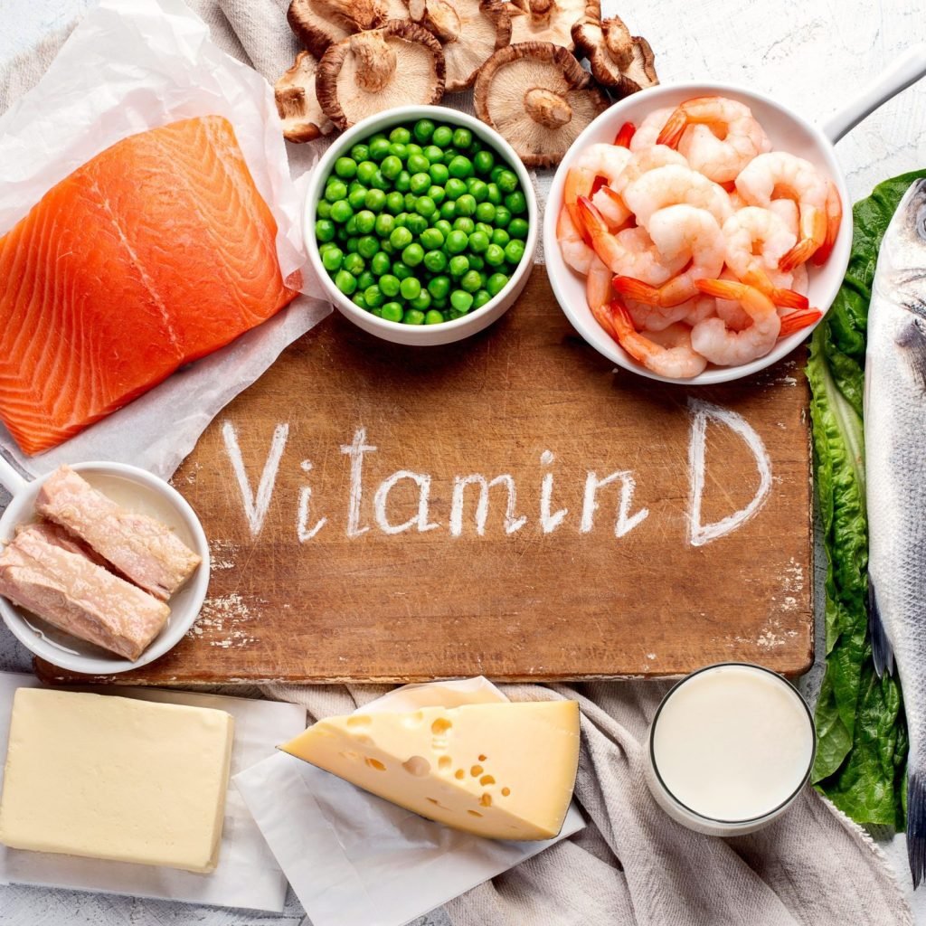 An image of vitamin d rich foods.